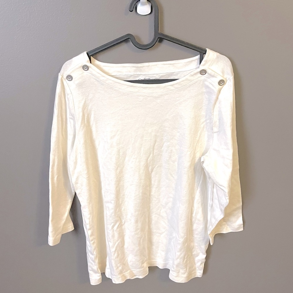 BOGO FREE!! Croft & barrow ivory long sleeve top
